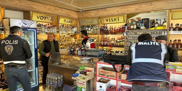 Alkol satışı yapan iş yerlerine denetim yapıldı